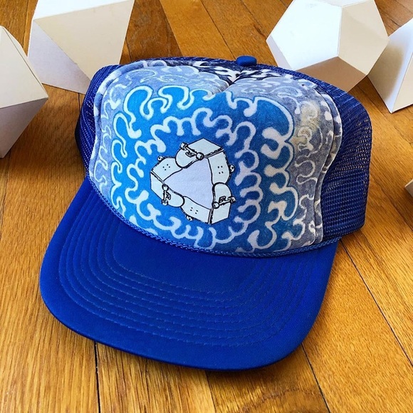 Custom-Hand Drawn Trucker SnapBack Hat - Picture 1 of 5